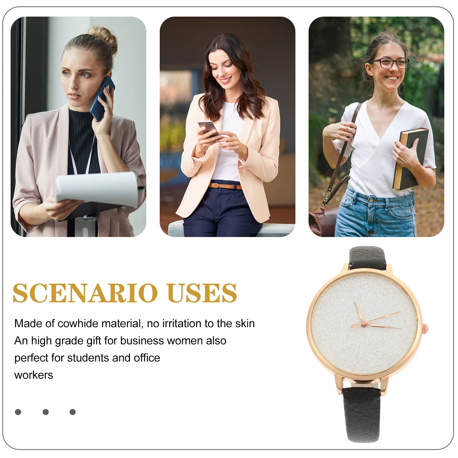 

Женские наручные часы из искусственной кожи с регулируемым блестящим циферблатом, модный дизайн, подарок на день рождения для офиса, студентов, свидания, вечеринки