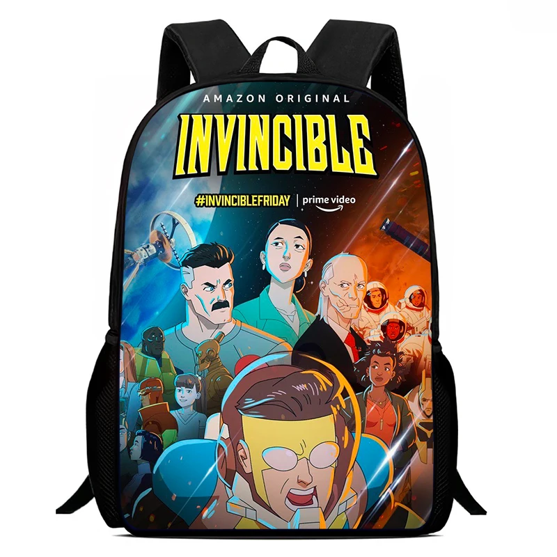 Popular SALE Invincible Backpack Schoolbag Boys and Girls Backpack Lightening Zipper Shoulders The Best Gift Camping Rucksack