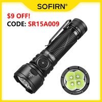 Sofirn SR15 Powerful Flashlight 4500lm Long Range 510m USB C Reverse Charge Torch IP68 Waterproof for Camping Fishing Exploring