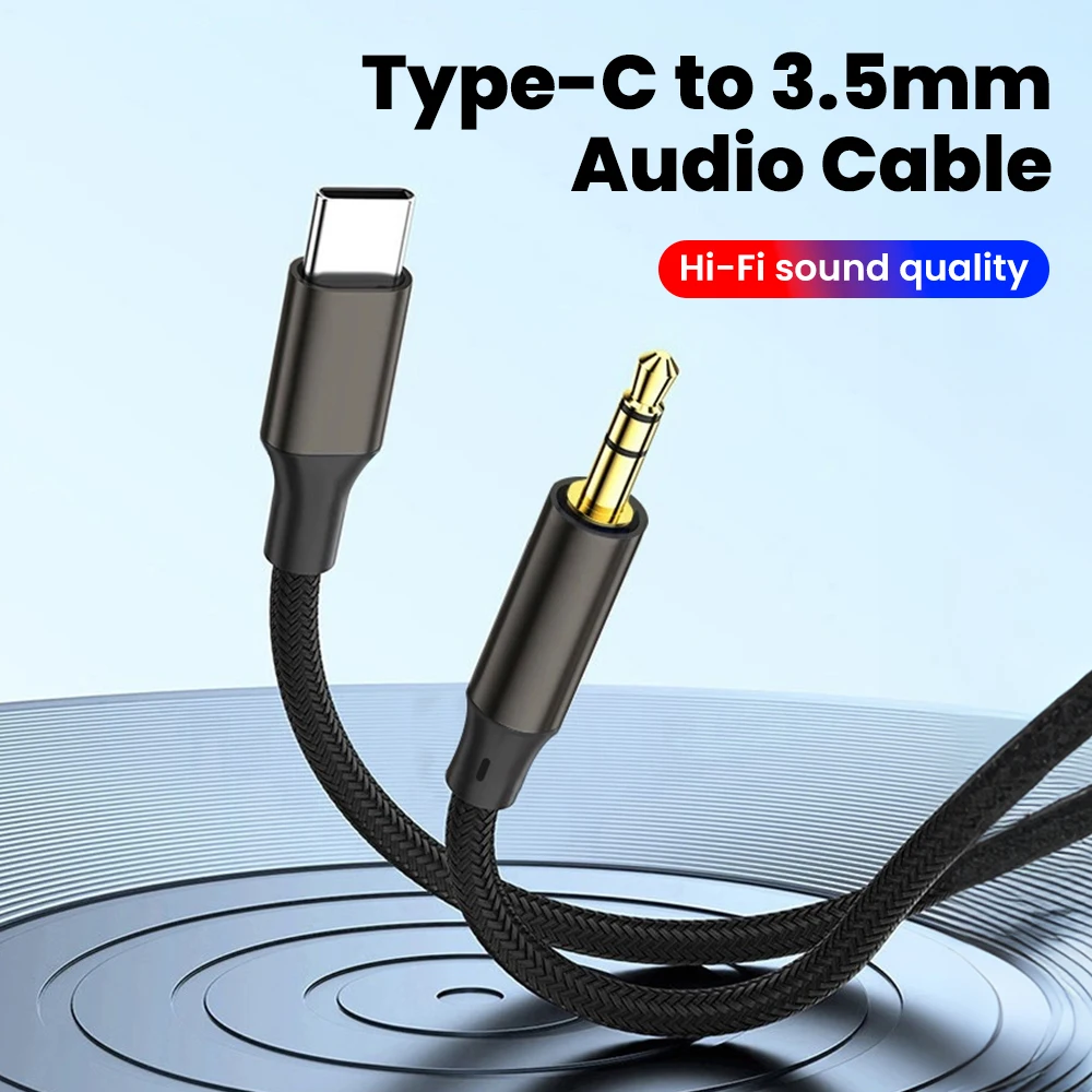 Typ-C zu 3,5mm Aux-Audiokabel Headset-Lautsprecher-Kopfhöreranschluss-Adapter Auto-Aux für Samsung S25 Note 20 S26 Ultra Tab S7