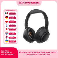 QCY-auriculares inalámbricos H3 ANC, cascos por encima de la oreja con Bluetooth 5,4, Audio de alta resolución, 43dB, híbridos, cancelación activa de ruido, 60H