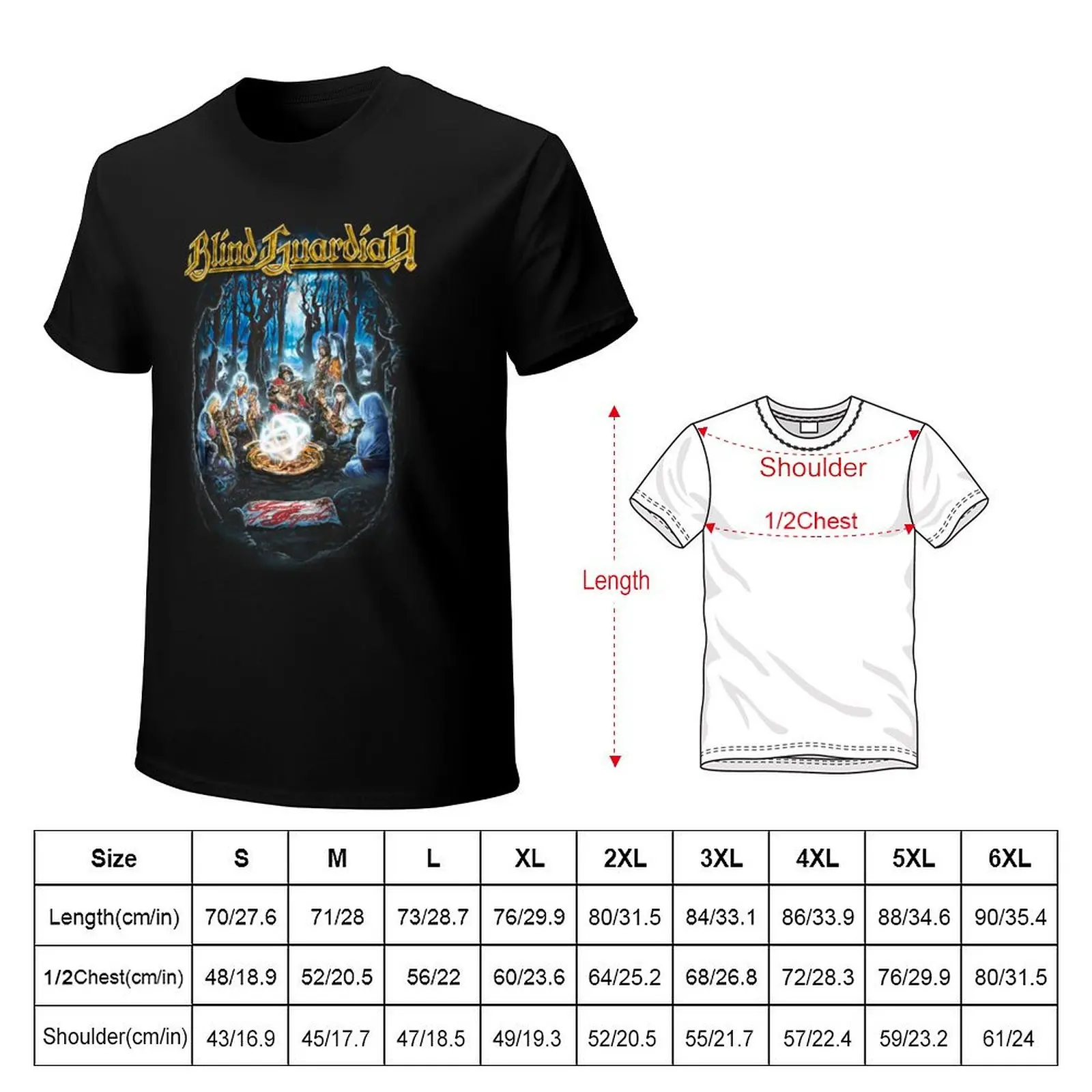 Blind Guardian Somewhere Far Beyond T-Shirt Casual Fashion Short Sleeve Cotton T-Shirt
