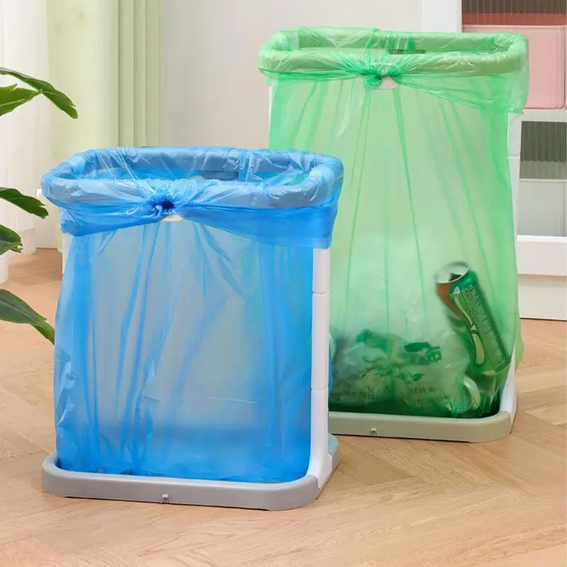 household-trash-bag-holder-outdoor-hangable-retractable-storage-rack-adjustable-height-garbage-bin-indoor-basket