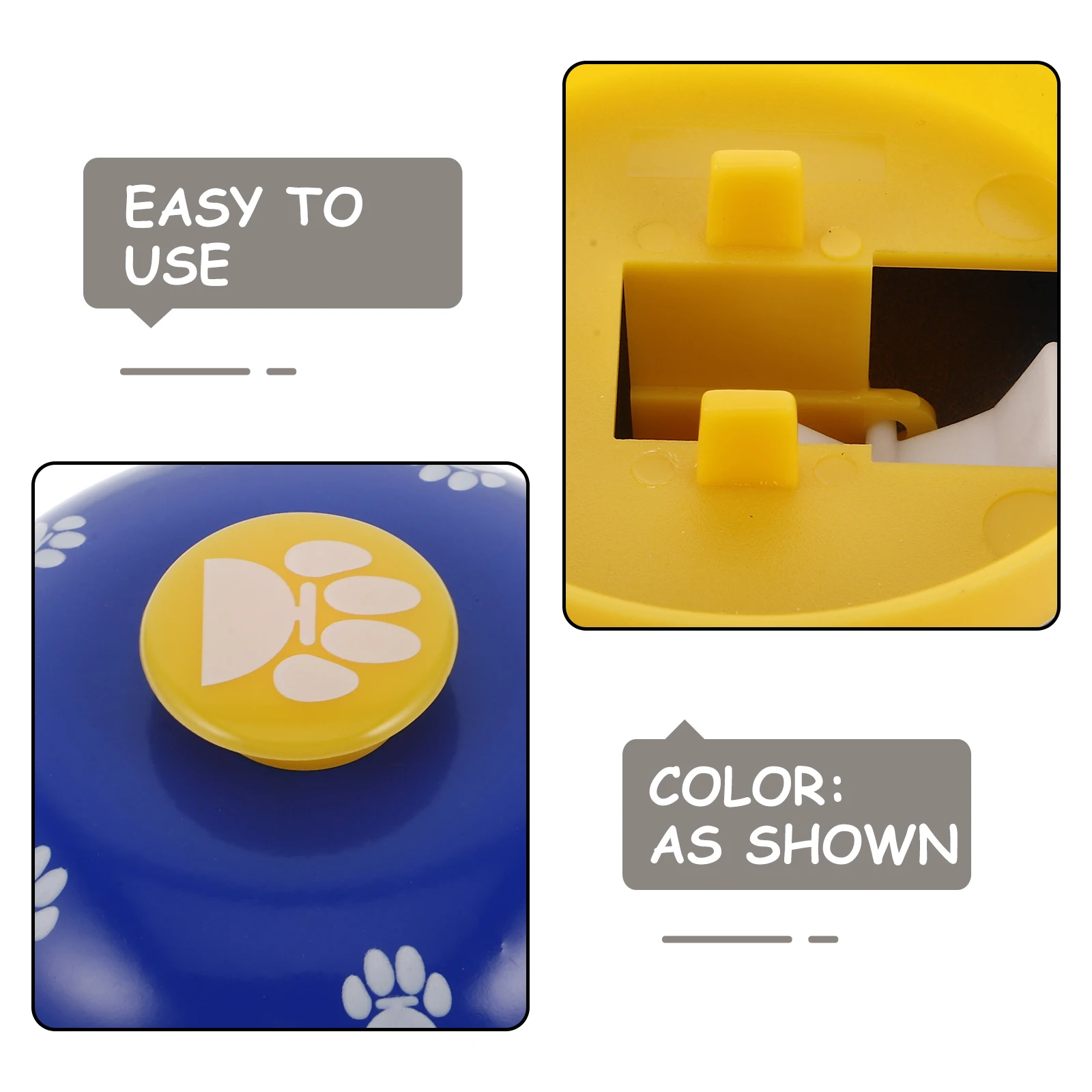 

Pet Training Bell Doorbell for Dogs Cat Puppy Supplies Interactive Flat Button Easy Loud Sound Communicate Outdoors Plastic