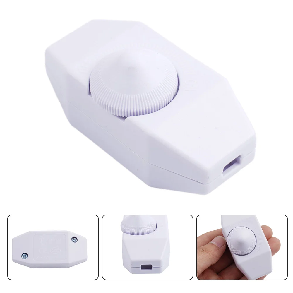 Inline Rotary Dimmer Switch 1A 220V Knob Control For LED Lamp Light Strip Indoor Electrical Supplies