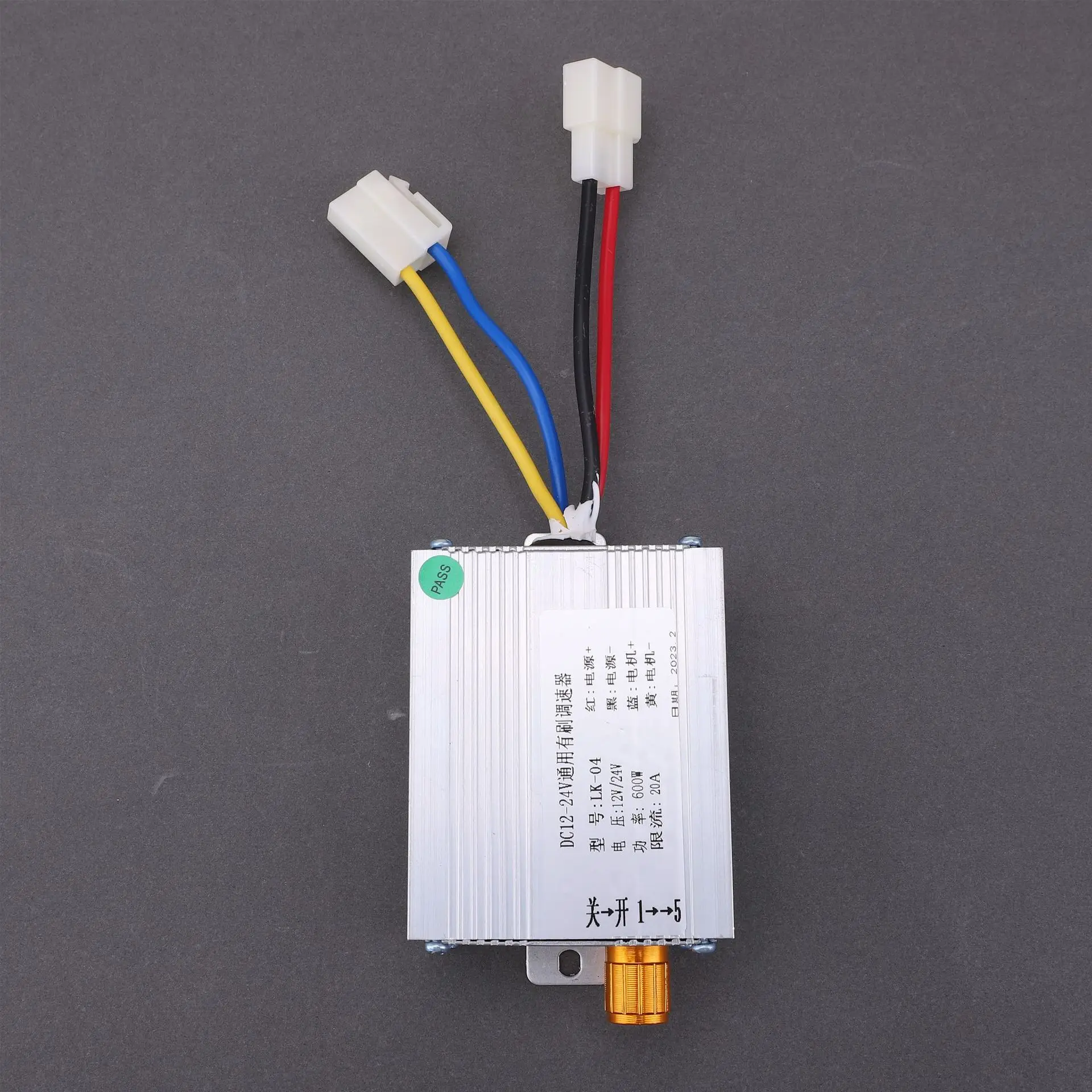 

600W Electric Brushed Speed Controller 12V/24V Stepless Speed Regulation Motor Speed Governor High Power Motor Speed Controller