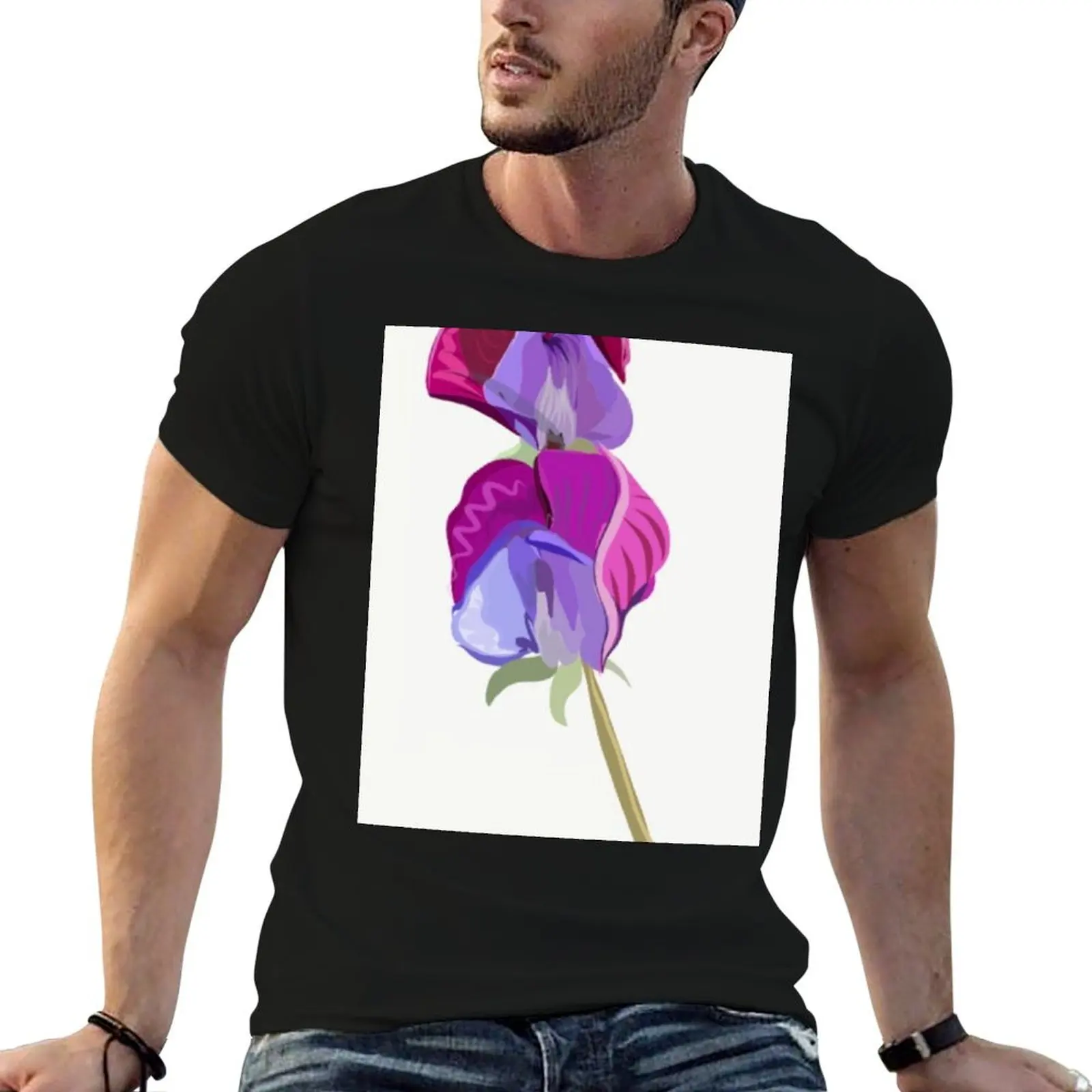 

Sweetpea Illustration T-Shirt funny t shirts man t shirts for man graphic funny T-Shirt