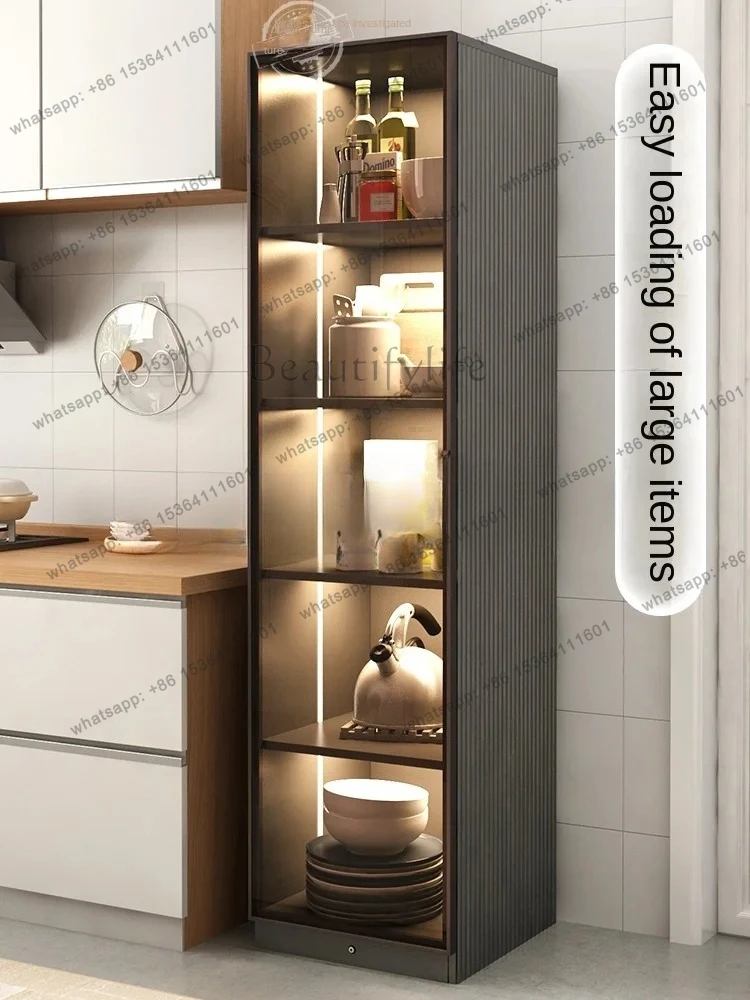 Kitchen Shelf Floor Multi-Layer Household Multi-Functional Storage Wall Storage Sideboard Cabinet
