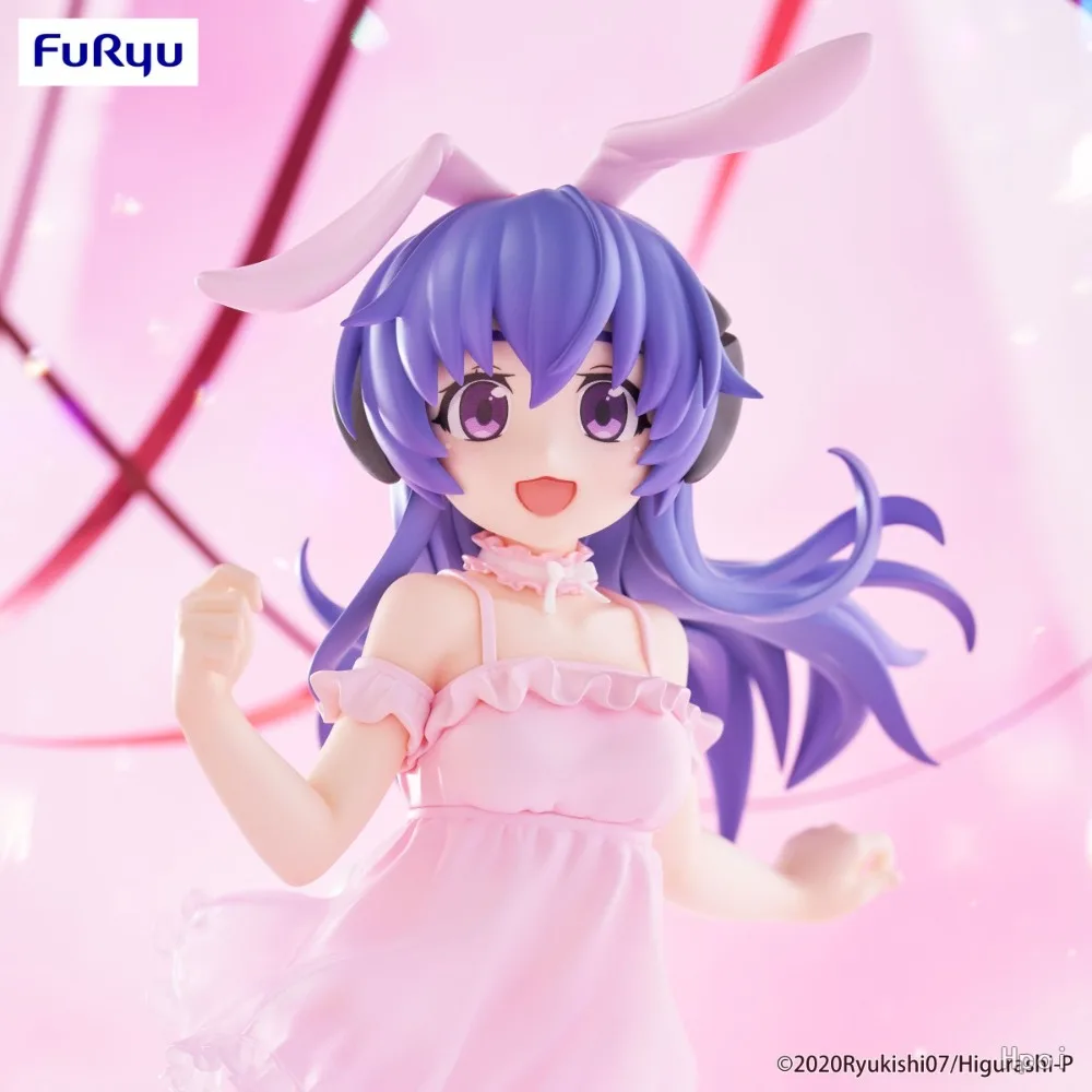 En stock, figura original y auténtica de FuRyu, modelo de 23 cm de la serie de anime Higurashi No Naku Koro Ni, Sotsu Furude Hanyuu, juguete de la colección BiCute Bunnies, ideal como regalo.