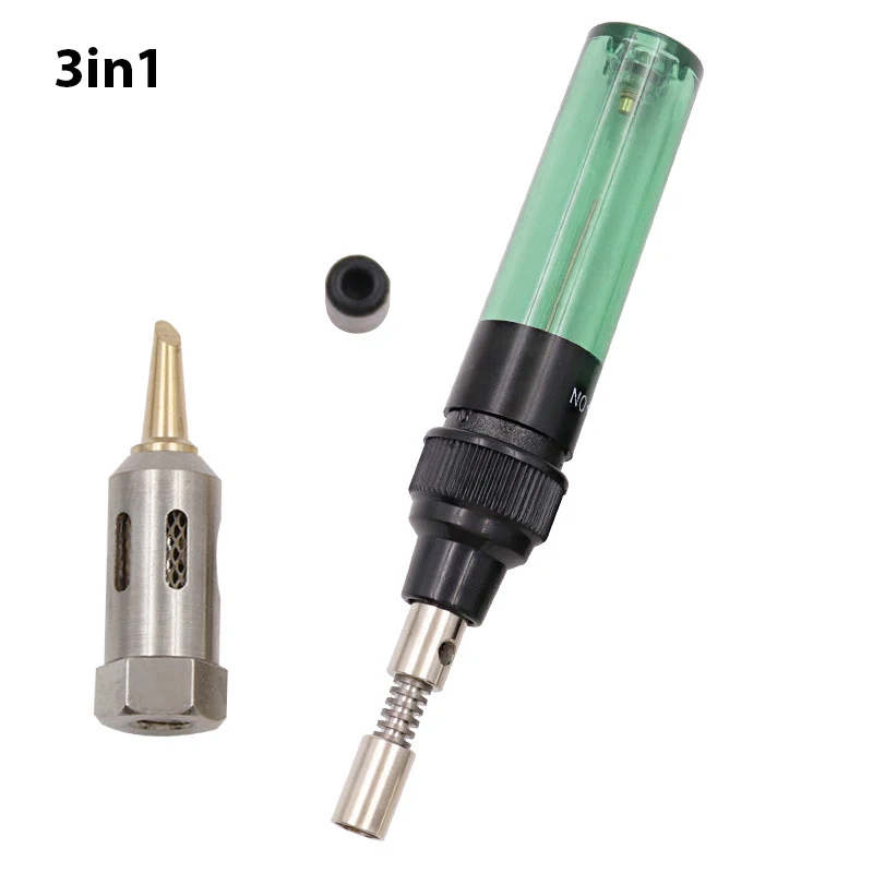 1300 Celsius Butane 3 In 1 Portable Soldering Iron Kit Welding Pen Burner Blow Torch Gas Soldering Iron Cordless Butane Tip Tool