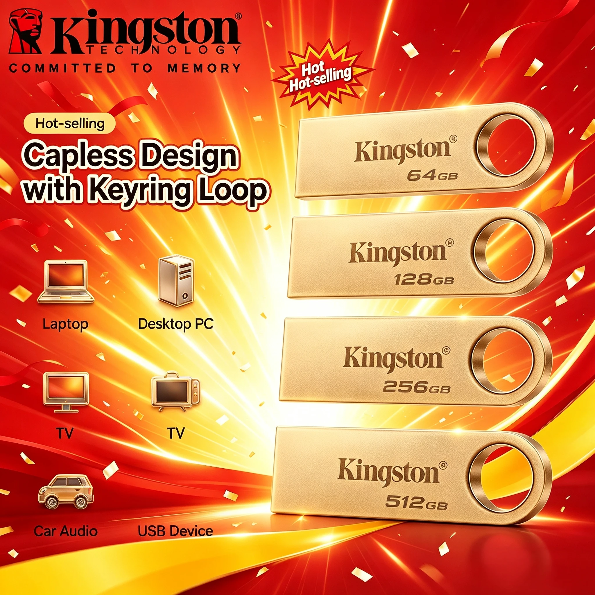 Kingston Metal Pendrive USB 32 Flash Drive 220MBs Read 100MBs Write High Speed Pen Drive Stick for Car TV Max Computer Laptop