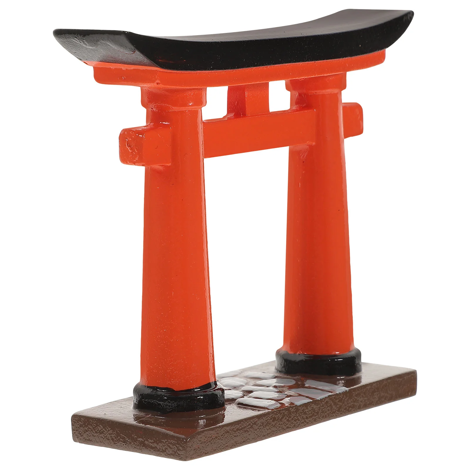 

Mini Japanese Torii Gate Micro Scene Fall Decor for Kitchen Resin Asian Aquarium Ornaments