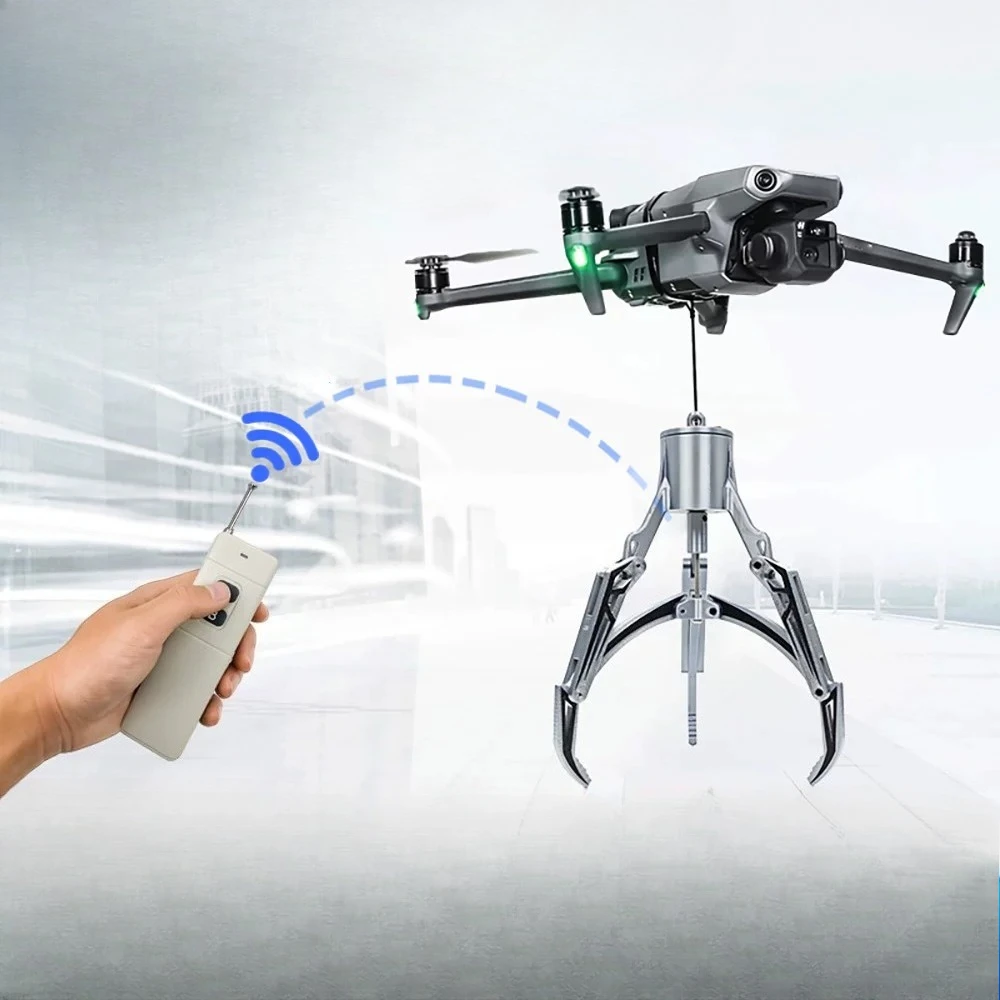 Maximum Load 2.5kg Universal Drone Hook Claw RC Mechanical Claw Arm for drone Rescue, high-altitude Grasping and Delivery