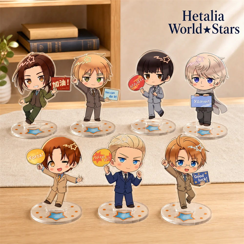 Anime Hetalia World★Stars 10cm Acrylic Stand Tabletop Decorations Accessories Decor Gifts Exquisite Products Jewelry Keychains