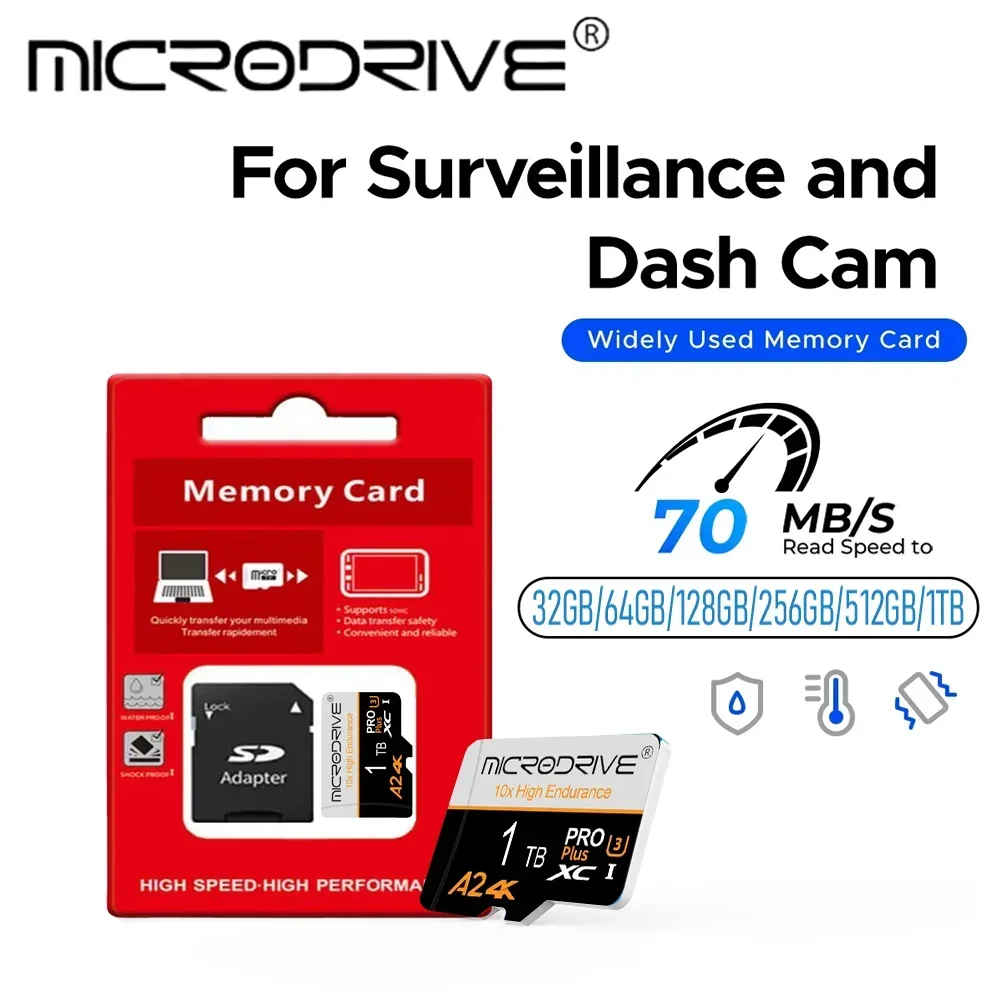 Micro Hight Speed SD Card Memory Card 256GB 512GB 1TB Mini Micro TF SD Card 128GB 64GB SD TF Flash Card For Phone Camera