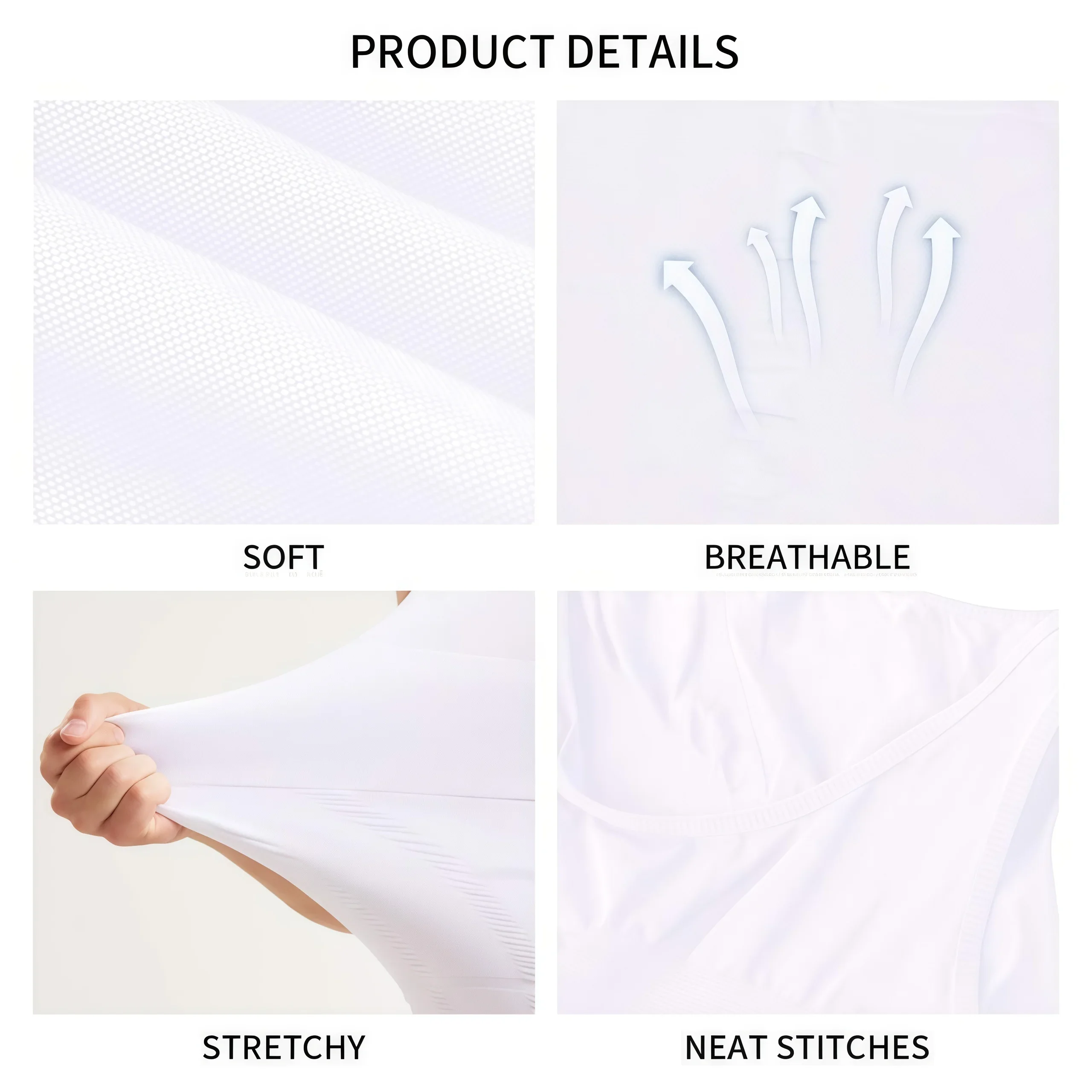 1 Stück nahtloses Kompressionsshirt für Herren, schlankmachendes Bauch-Body-Shaper-Kurzarmshirt, Trainings-Unterhemd für das tägliche Training – Detail 8