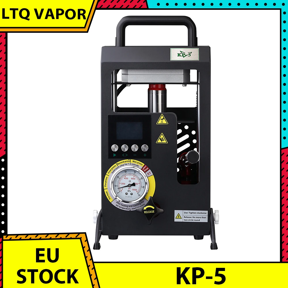 Presse à chaud LTQ VAPOR KP-5, plaque chauffante double de 5 tonnes avec contrôle de la température