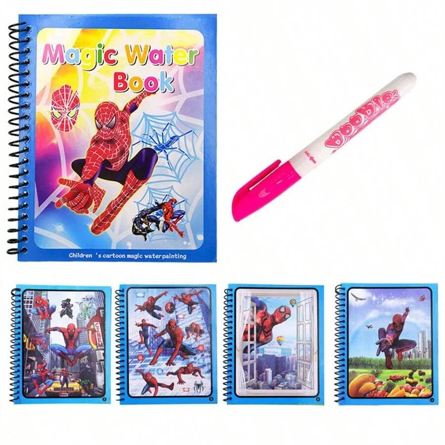 1pc pintura de água congelada desenho graffiti neve branca sofia princesa anime figura aquarela livro mágico para presente festa aniversário