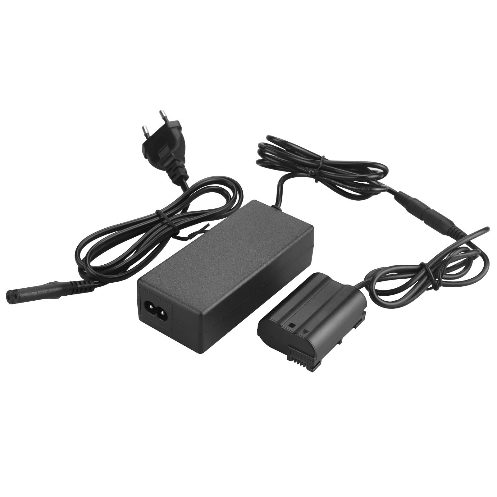 EU/ US EN-EL15 Dummy Battery with AC Power Adapter Charger Kits for Nikon D800 D810 D500 D600 D610 D750 D7000 Z6 EP-5B