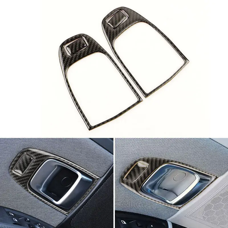 Car Styling Interior Door Handle Frame Trim Accessories For BMW i3 2013 2014 2015 2016 2017 2018-2022 4pcs Soft Carbon Fiber