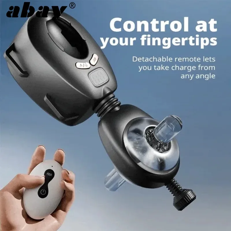 Remote Control Automatic Hands-Free Male Masturbator with 9 Thrust Vibration Masturbator Male Stroker Male Sex Toy