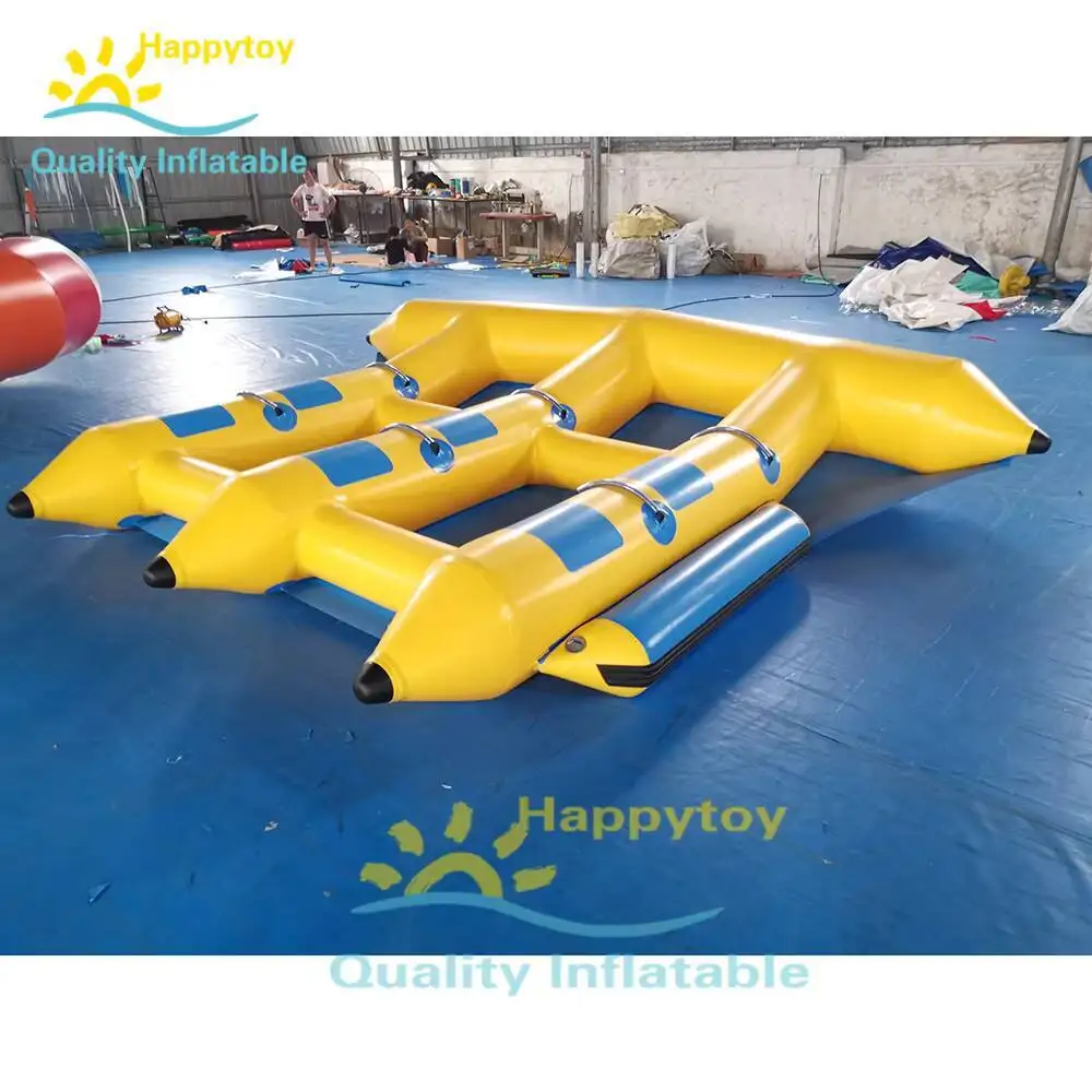 Funny Inflatable Motorized Water Toys Inflatable Flying Fish Towable Banana Boat
