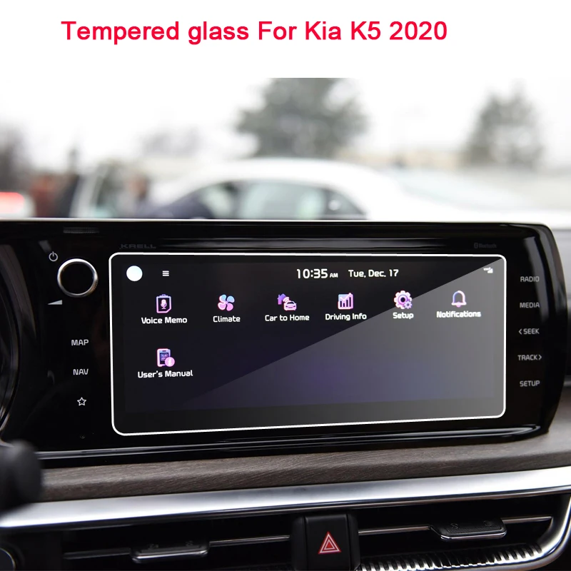 9H Tempered Glass LCD Screen Protective Film Sticker for Kia K5 2020 Car Navigtion