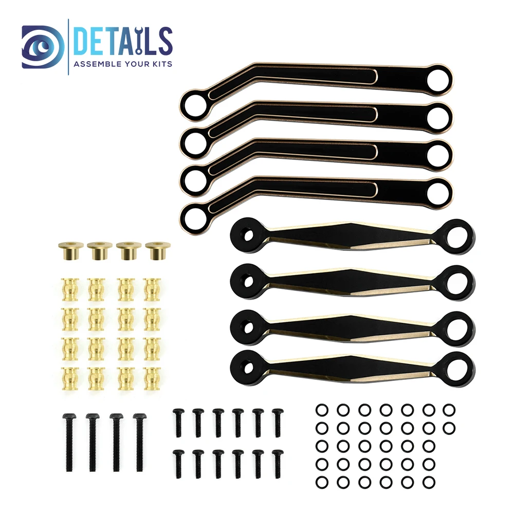 

Hobby Details Brass Chassis Rods for FMS FCX24 Car Black Golden Radio Control Car Metal Upgrade Accessories