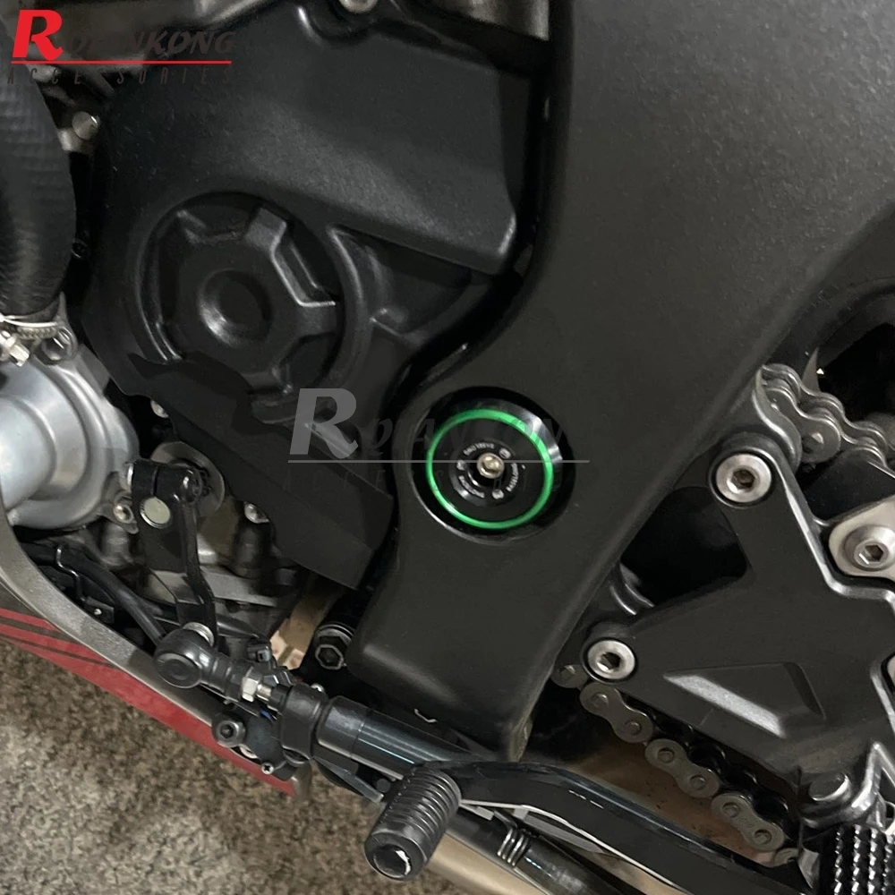Motorcycle Accessories Covers For Kawasaki ZX-6R ZX 6R ZX6R 2024 2025 2026 Frame Hole Cover Caps Plug Decorative Frame Cap Sets