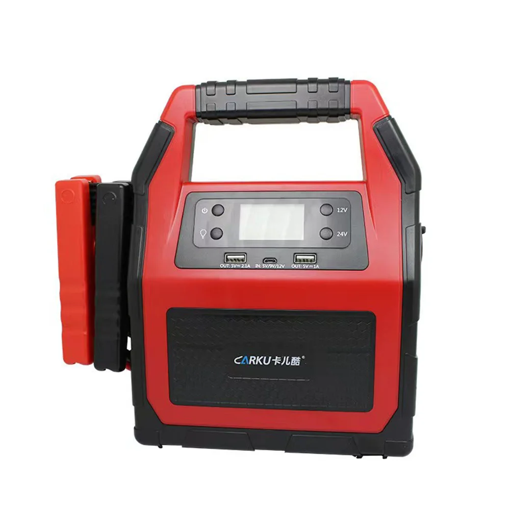 POWERFORCE Starter Jump Mobil 42000/35000 MAh 12V 24V Auto Battery Booster Bank Daya Portabel dengan Layar LCD Lampu LED