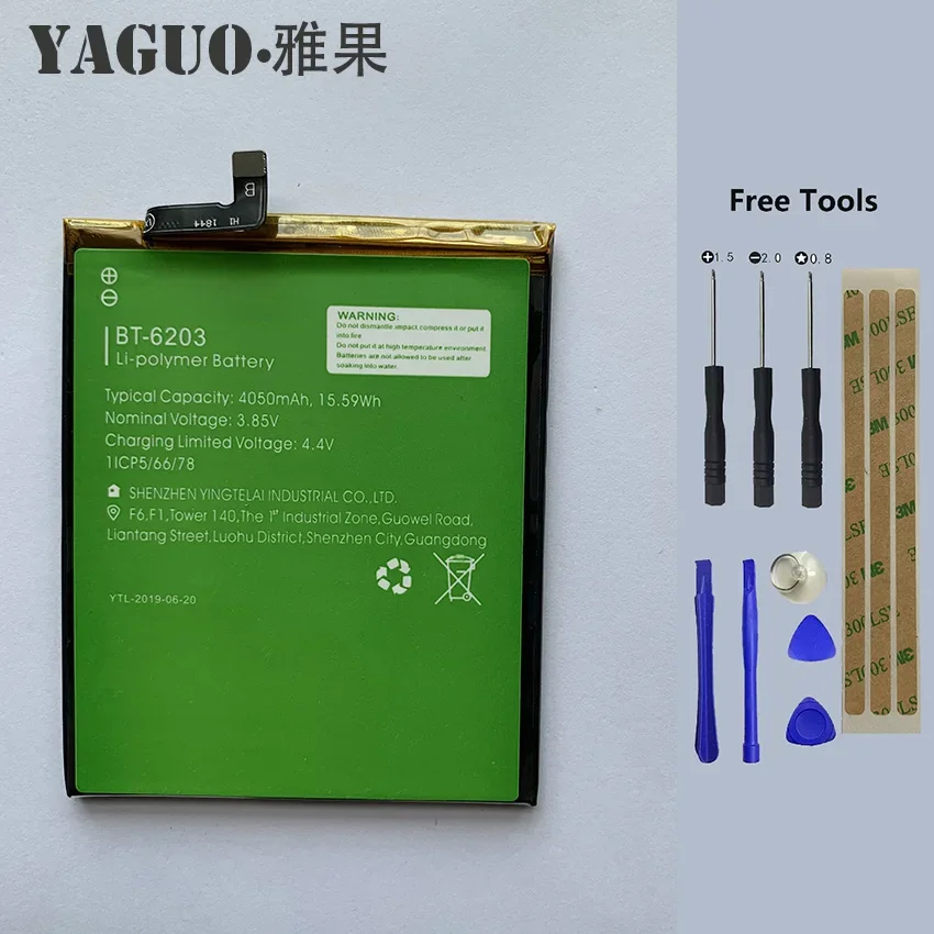 

100% Original High Quality Battery 4050mAh For LEAGOO S10 S 10 BT-6203 BT6203 BT 6203 Batterie Batteria + Free Tools