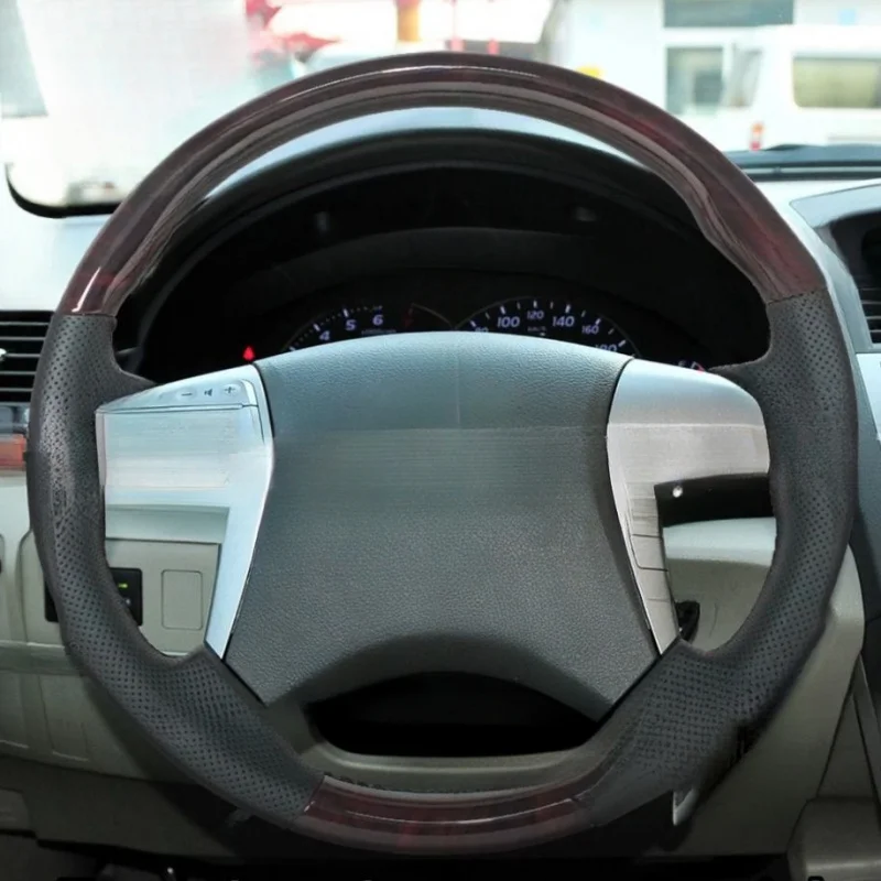 For Toyota Camry & Highlander 2006-2013 Peach Wood Steering Wheel