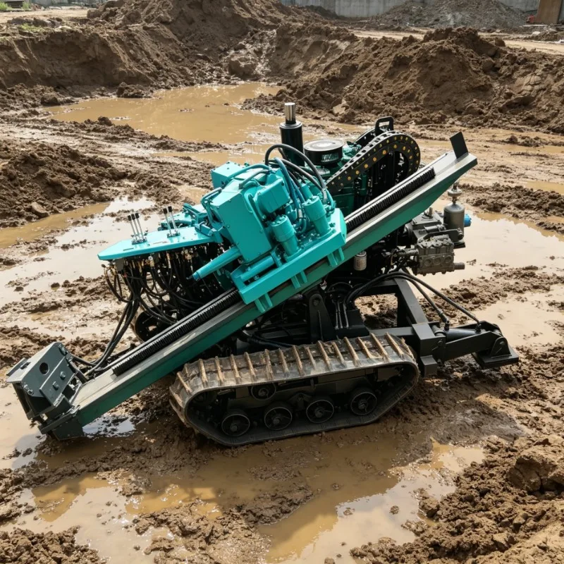 18 Ton Horizontal Directional Drilling Rig – 200M/500M/800M Navigation Reamer, Ideal for Cable & Oil Pipeline Laying Projects