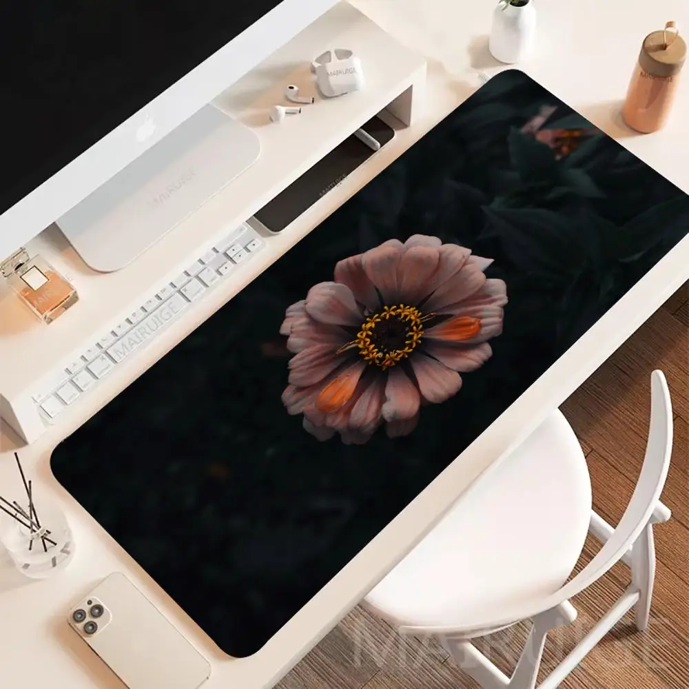 

Коврик для мыши с цветком, большой игровой коврик для ноутбука, игровой коврик, коврики для мыши, нескользящий настольный аксессуар, эстетический коврик для ноутбука, планшета, мини-ПК, игровой коврик