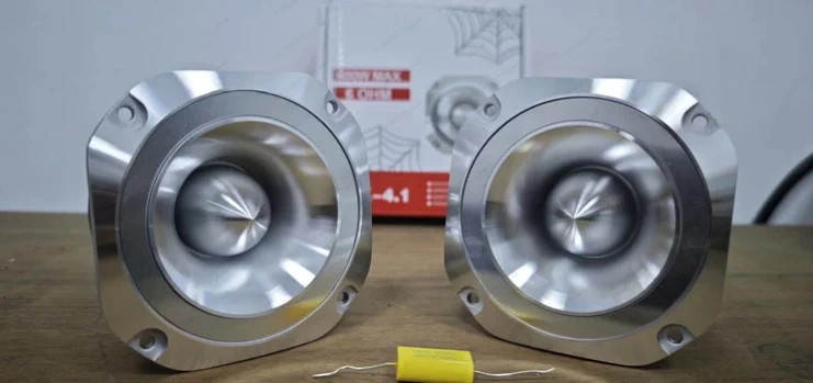 مكبر الصوت الفائق عالي الجودة 38 ملف صوتي، تصميم رصاصة من الألومنيوم لمكبرات الصوت HiFi المنزلية #2