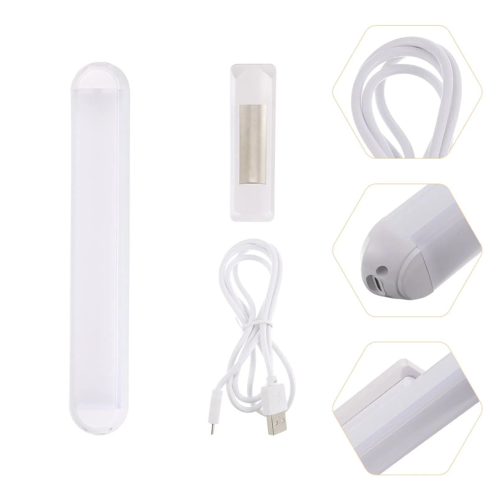 

Набор из 1 шт. портативной магнитной LED-лампы для макияжа с USB-зарядкой, регулируемой яркостью, для дома и путешествий