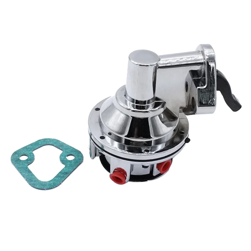 

AB61-For Chevy Small Block V8 Mechanical Fuel Pump - 2 Valve 80 GPH 8 PSI - SBC (262-400) Chrome Car Accessories