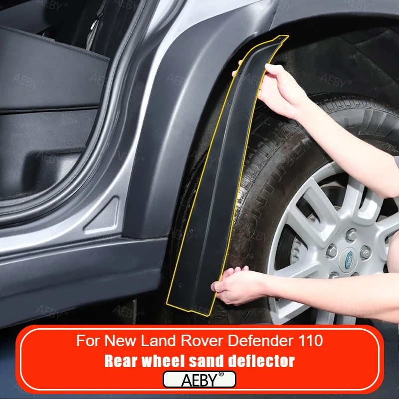 For New Land Rover Defender 110 2020-2026 Rear inner fender and mudguard,splash guard,Rear wheel lining,External attachments