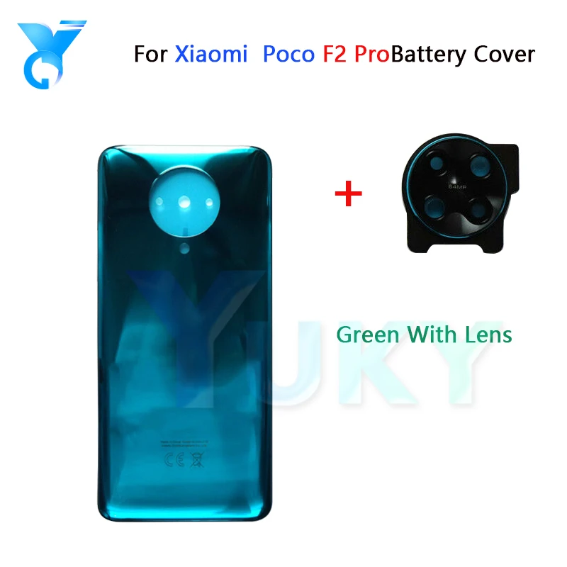 For Xiaomi POCO F2 Pro  Battery Back Cover Door For Pocophone Xiaomi Poco F2 Pro Phone Housing Case Replacement + CE LOGO