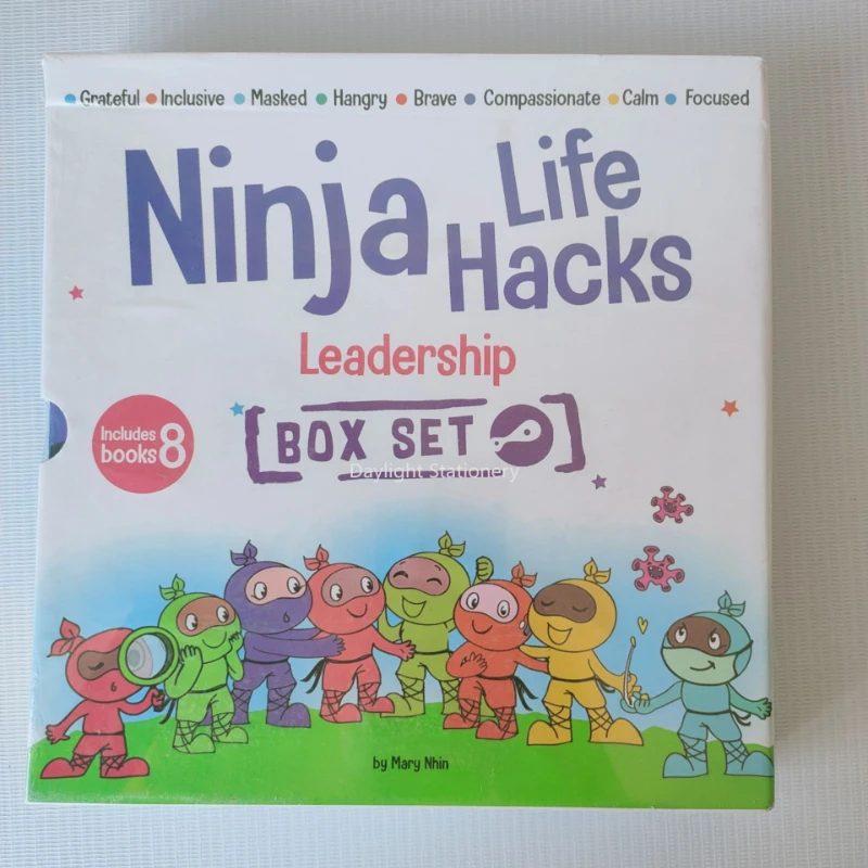 8 Books/set Ninja Life Hacks, Social Emotional Learning Children's Book Series, Help Children Learn Valuable Life Skills