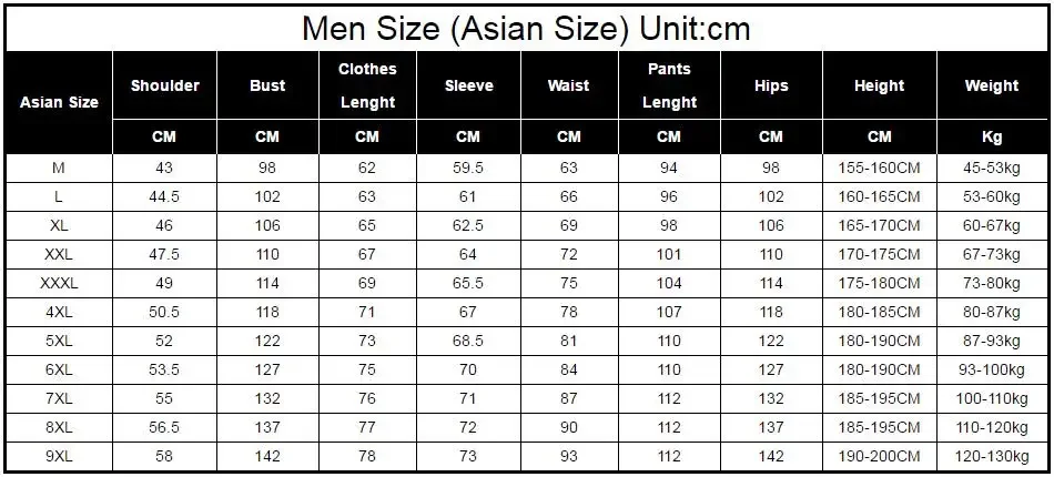 Plus Size 9XL 8XL 7XL Men\'s Sporting Suit Male Tracksuit Men Spring Autumn Casual Sportswear 2 Piece Set Jacket+Pants Clothing