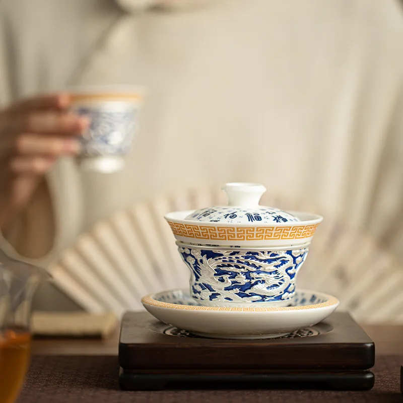 

Chinese Handmade White Porcelain Teacup Travel Portable Tea Bowl Home Boutique Tea Set Accessories Master Cup Personal Cup