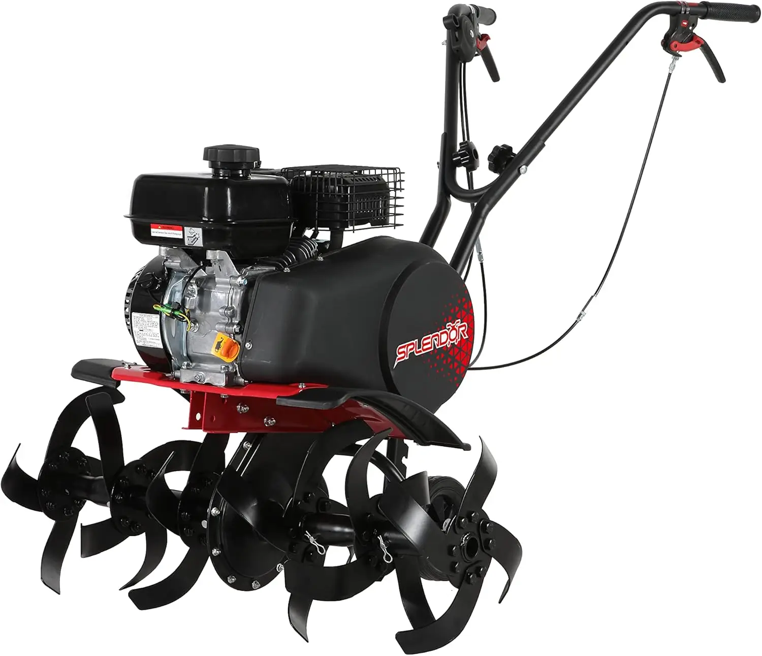 Gas Powered Tiller 4 Cycle Engine 212Cc Working Width Adjustable 13In-22In-33.5In