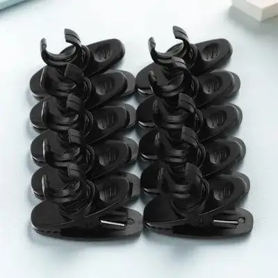 

10Pcs Microphone Clips 8Mm Black Rotatable Mic Clips for Lapel Lavalier Microphones Adjustable Holder for Video Recording