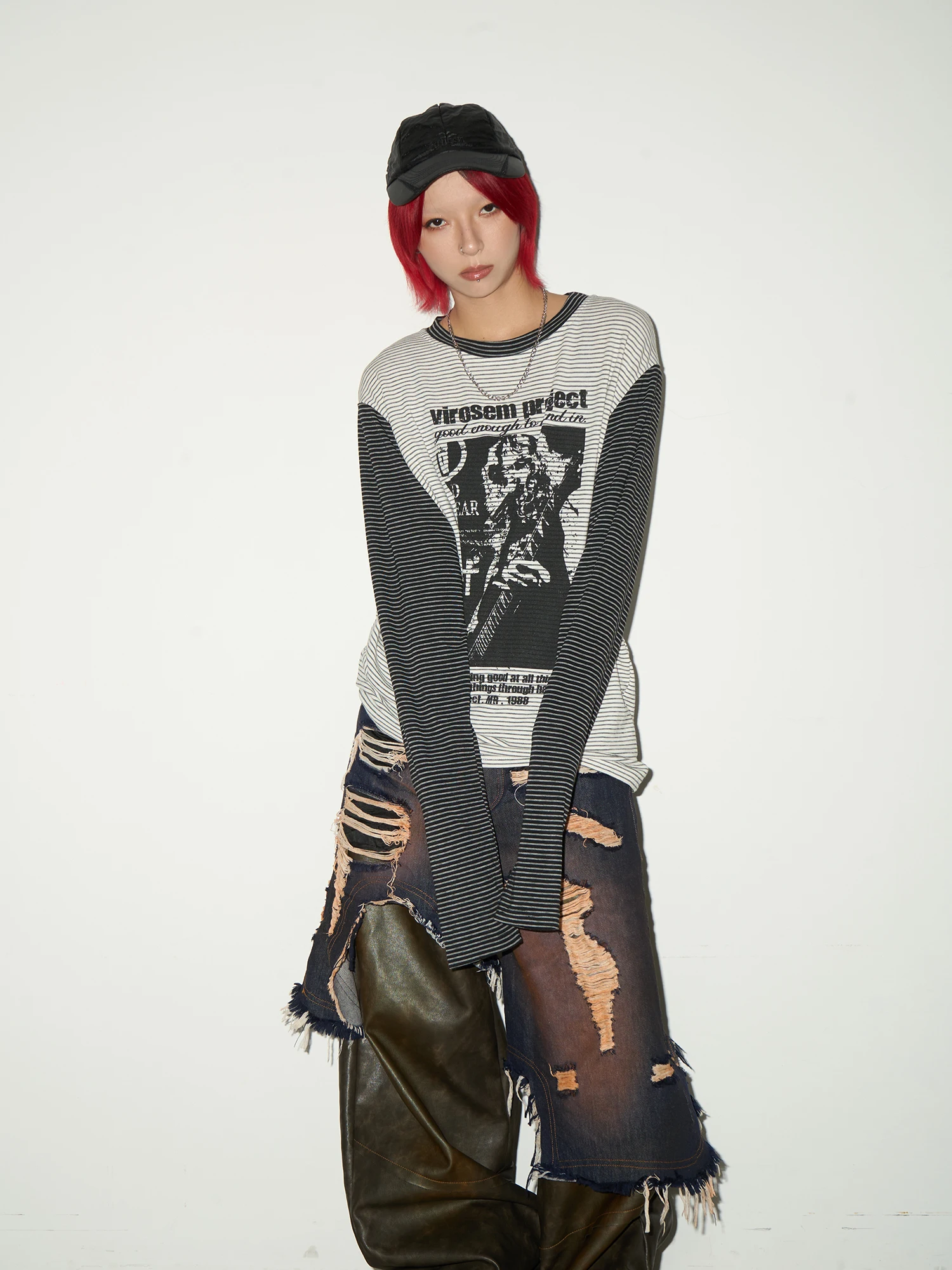 

Женский летний топ MICHINNYON Street: повседневный, с принтом, в стиле пэчворк, приталенный, из смесового хлопка и полиэстера