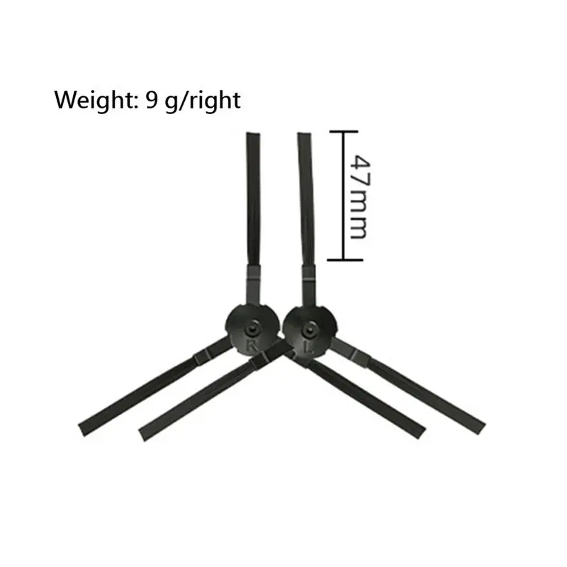 TCF 4PCS Replacement Side Brush for Ilife V8S X750 A7 X800 X785 V80 A9S Robot Vacuum Cleaner, Sweeper Accessories