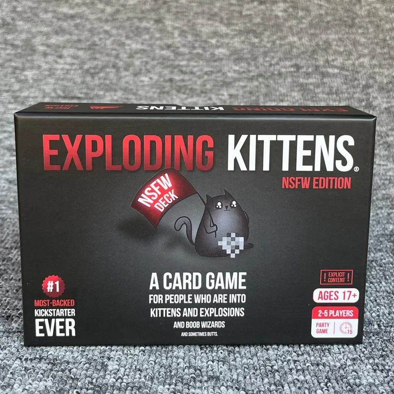 Exploding Kittens 4 in 1 Set Family Party Board Game Fun Adult Kids Toy Cards Game Suitable For Holiday Gift