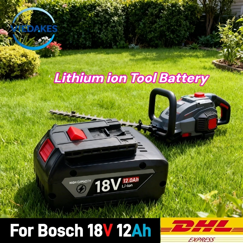 

Top Seller！For BOSCH 18V 12.0Ah Li-ion Battery,Deep Cycle Long Life,Powers Power Tools,Ideal for Heavy-Duty Work&Home Projects