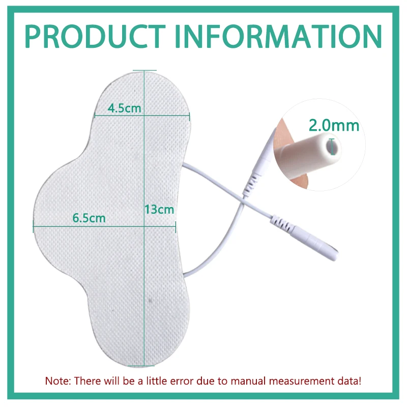 Elektroden pads Ersatz-Gel-Muskels timulator für Zehner ems Nerven muskels timulator Maschinen zubehör für Hals 2mm Stecker