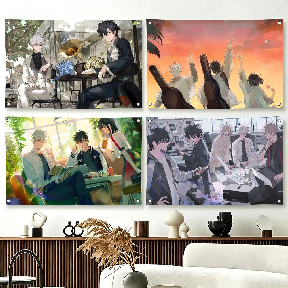 Mystery Anime L-Link Click Flags  For Living Room Home Dorm Decor Wall Outdoor Camping Party Banner Gifts